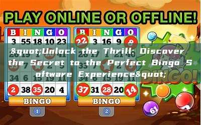 "Unlock the Thrill: Discover the Secret to the Perfect Bingo Software Experience"